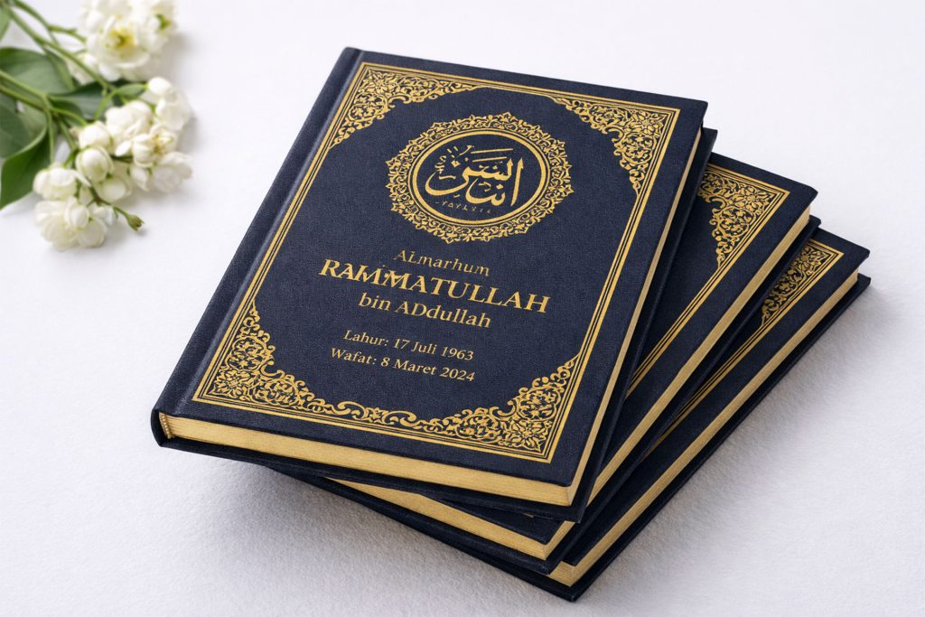 Buku Yasin Custom dengan Desain Elegan